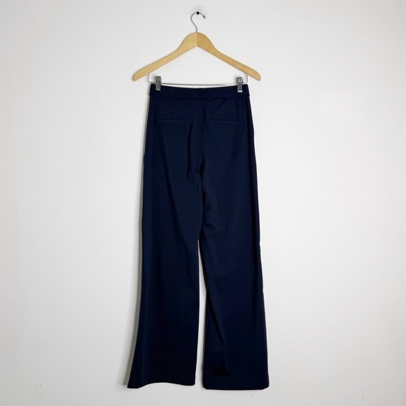 Halara XS Tall Navy Wide Leg Pants 02857107 | High Rise Stretch Dress Trousers - Picture 3 of 8
